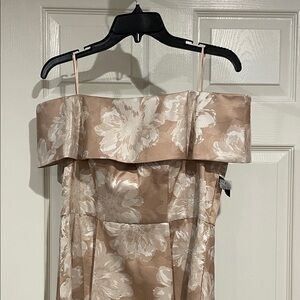 Alex Evenings Cream Floral Dress